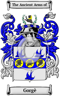 Gorgè Family Crest Download (JPG) Heritage Series - 300 DPI