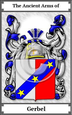 Gerbel Family Crest Download (JPG) Book Plated - 600 DPI