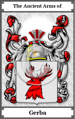 Gerba Family Crest Download (JPG)  Book Plated - 150 DPI