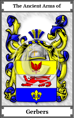 Gerbers Family Crest Download (JPG)  Book Plated - 150 DPI