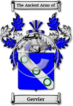 Gervier Family Crest Download (jpg) Legacy Series - 150 DPI