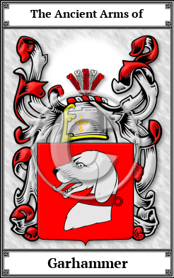 Garhammer Family Crest Download (JPG)  Book Plated - 150 DPI