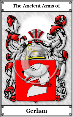 Gerhan Family Crest Download (JPG)  Book Plated - 150 DPI