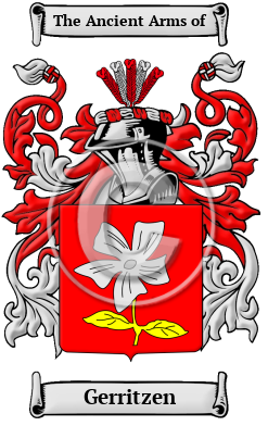 Gerritzen Family Crest/Coat of Arms