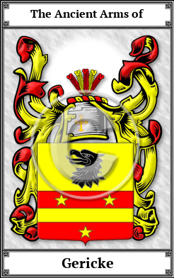 Gericke Family Crest Download (JPG)  Book Plated - 150 DPI