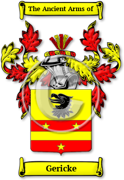 Gericke Family Crest Download (jpg) Legacy Series - 150 DPI