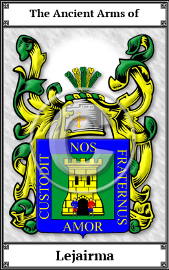 Lejairma Family Crest Download (JPG)  Book Plated - 150 DPI