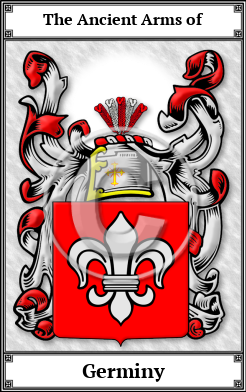 Germiny Family Crest Download (JPG) Book Plated - 600 DPI