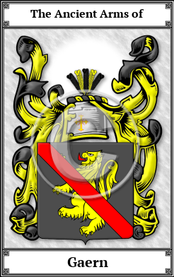 Gaern Family Crest Download (JPG)  Book Plated - 150 DPI