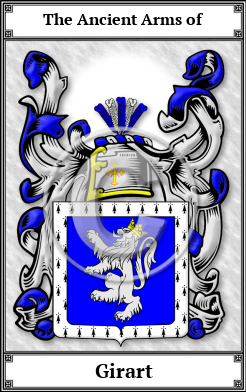 Girart Family Crest Download (JPG)  Book Plated - 150 DPI