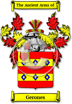 Gerones Family Crest Download (jpg) Legacy Series - 150 DPI