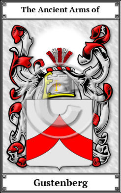 Gustenberg Family Crest Download (JPG)  Book Plated - 150 DPI