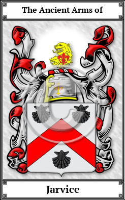 Jarvice Family Crest Download (JPG)  Book Plated - 150 DPI