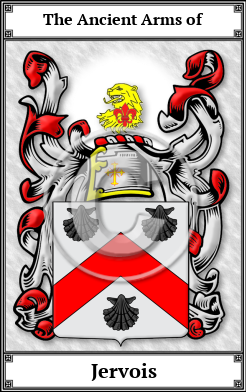 Jervois Family Crest Download (JPG)  Book Plated - 150 DPI
