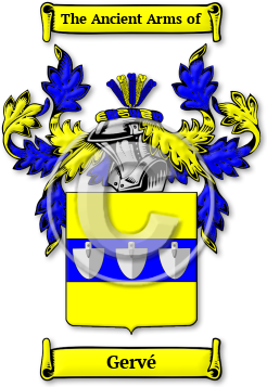 Gervé Family Crest Download (jpg) Legacy Series - 150 DPI