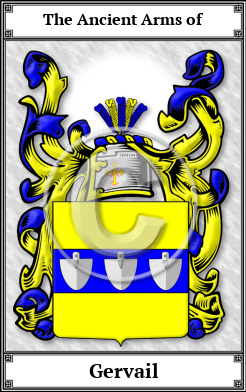 Gervail Family Crest Download (JPG)  Book Plated - 150 DPI
