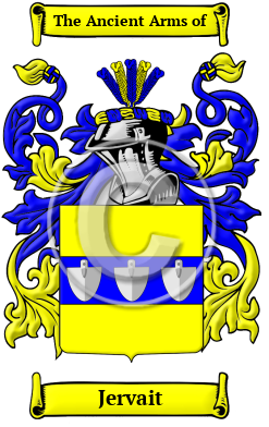 Jervait Family Crest/Coat of Arms