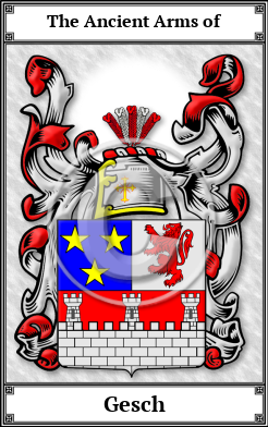 Gesch Family Crest Download (JPG)  Book Plated - 150 DPI