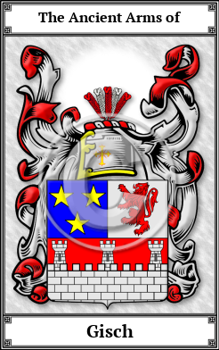 Gisch Family Crest Download (JPG)  Book Plated - 150 DPI