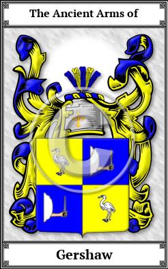 Gershaw Family Crest Download (JPG)  Book Plated - 150 DPI