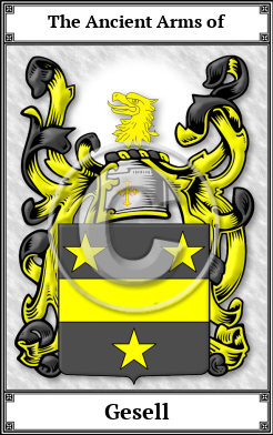 Gesell Family Crest Download (JPG)  Book Plated - 150 DPI