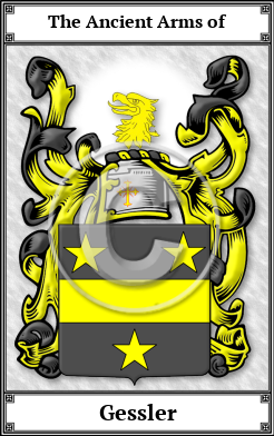 Gessler Family Crest Download (JPG) Book Plated - 600 DPI