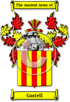 Gastell Family Crest Download (JPG) Legacy Series - 600 DPI