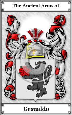 Gesualdo Family Crest Download (JPG) Book Plated - 600 DPI