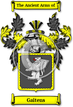 Gaitens Family Crest Download (jpg) Legacy Series - 150 DPI