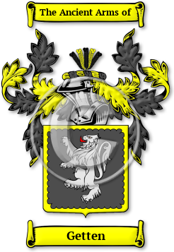 Getten Family Crest Download (jpg) Legacy Series - 150 DPI