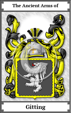 Gitting Family Crest Download (JPG)  Book Plated - 150 DPI
