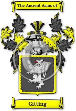 Gitting Family Crest Download (jpg) Legacy Series - 150 DPI