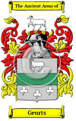 Geurts Family Crest/Coat of Arms