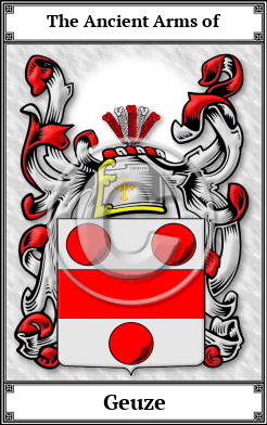 Geuze Family Crest Download (JPG)  Book Plated - 150 DPI