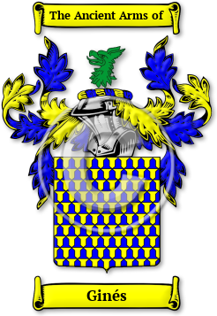 Ginés Family Crest Download (jpg) Legacy Series - 150 DPI