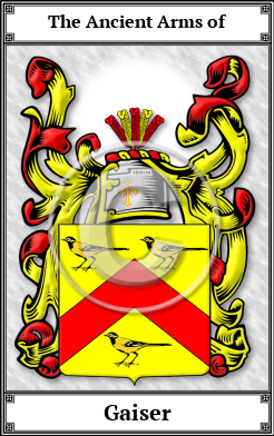 Gaiser Family Crest Download (JPG) Book Plated - 600 DPI