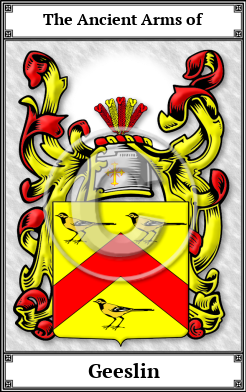 Geeslin Family Crest Download (JPG)  Book Plated - 150 DPI