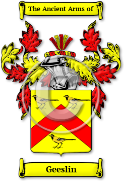 Geeslin Family Crest Download (jpg) Legacy Series - 150 DPI