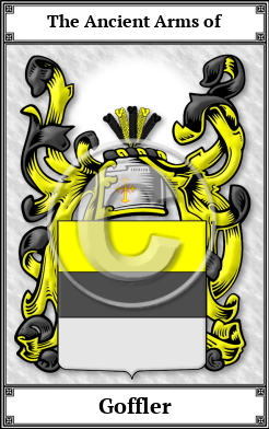 Goffler Family Crest Download (JPG) Book Plated - 600 DPI