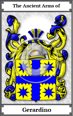 Gerardino Family Crest Download (JPG) Book Plated - 600 DPI