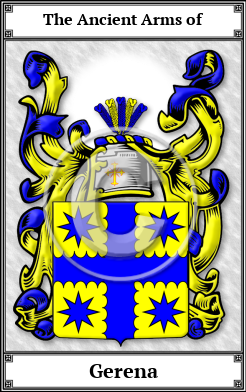 Gerena Family Crest Download (JPG)  Book Plated - 150 DPI