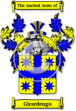 Girardengo Family Crest Download (jpg) Legacy Series - 150 DPI