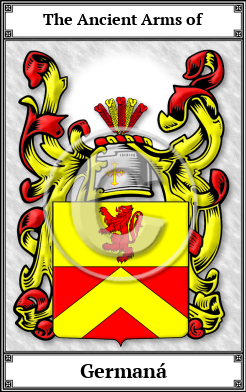 Germaná Family Crest Download (JPG)  Book Plated - 150 DPI