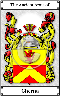 Gherna Family Crest Download (JPG)  Book Plated - 150 DPI