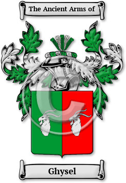 Ghysel Family Crest Download (jpg) Legacy Series - 150 DPI