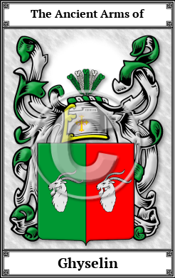 Ghyselin Family Crest Download (JPG) Book Plated - 600 DPI