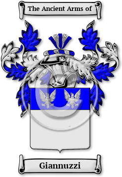 Giannuzzi Family Crest Download (jpg) Legacy Series - 150 DPI