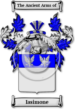 Iasimone Family Crest Download (jpg) Legacy Series - 150 DPI