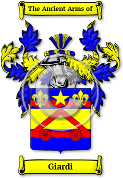 Giardi Family Crest Download (jpg) Legacy Series - 150 DPI