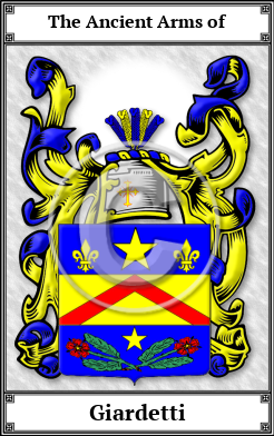 Giardetti Family Crest Download (JPG) Book Plated - 600 DPI